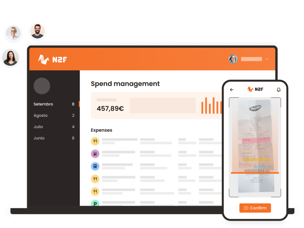 N2F Relatórios de despesas