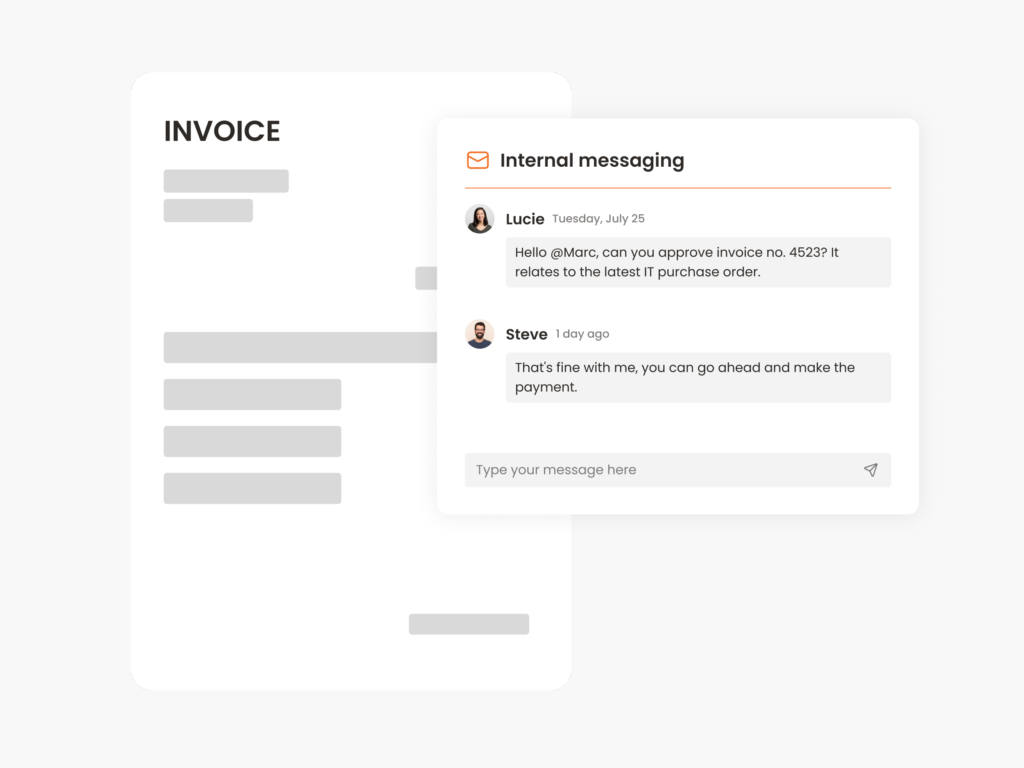 Internal messaging collaboration