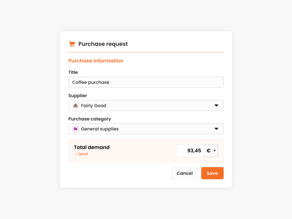 Form purchase request