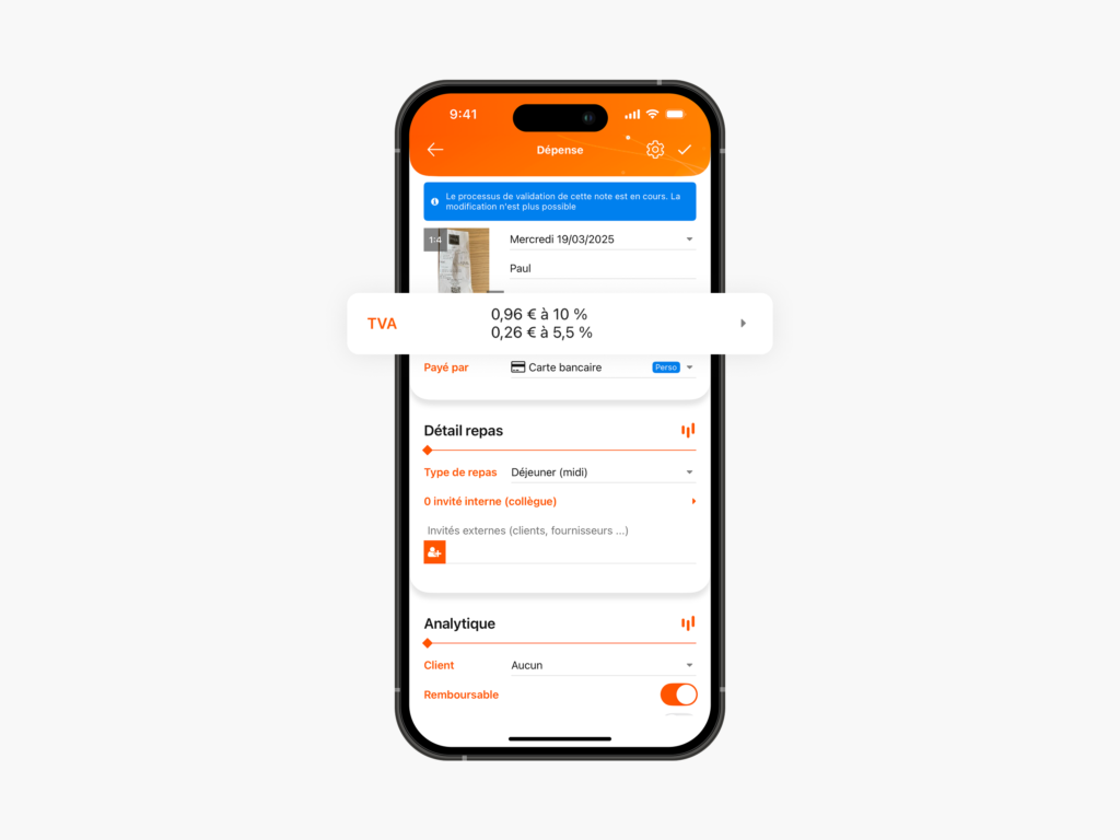 Conformité sur la récupération de la TVA
