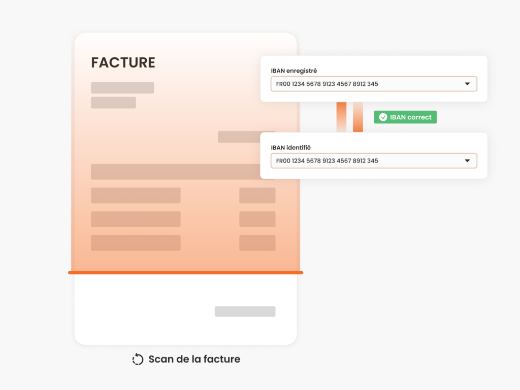 Contrôles des informations bancaires du fournisseur