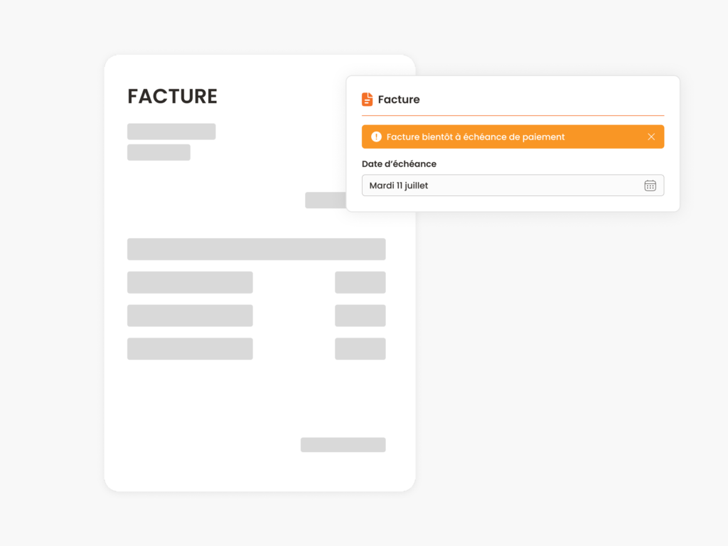 Contrôle des échéances de paiement