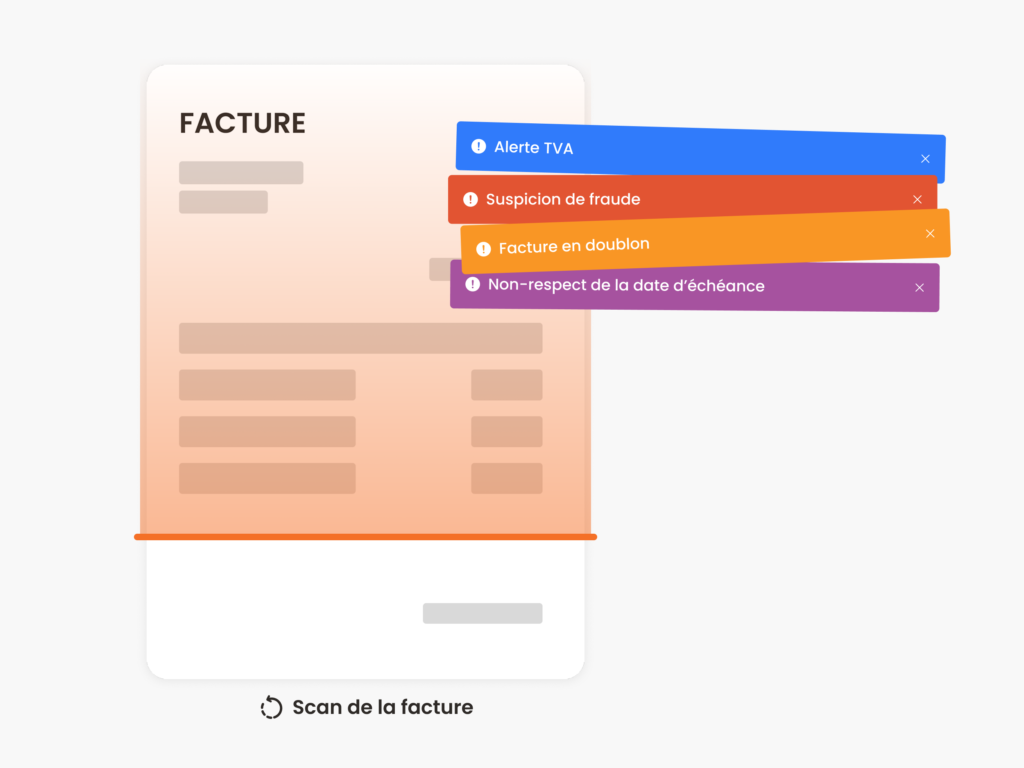 Contrôle intelligent des factures avec alertes visuelles