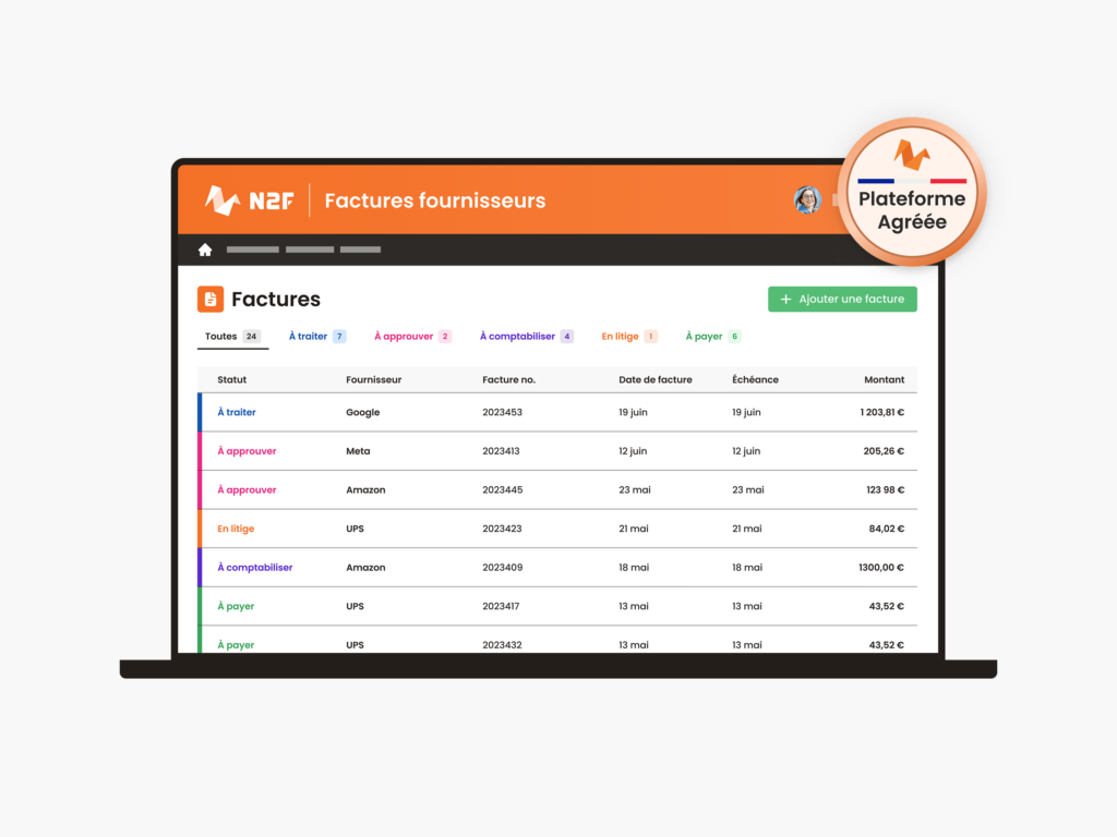 N2F Plateforme Agréée (PA)