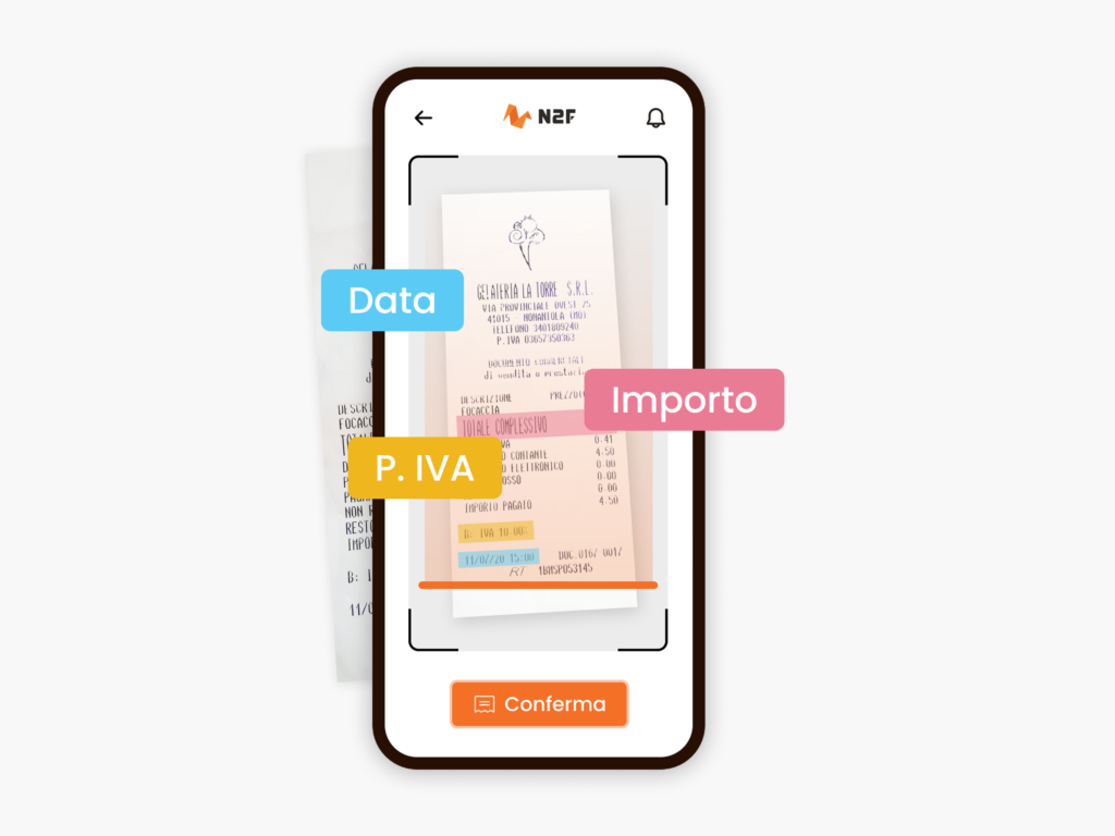 scansione intelligente delle ricevute tramite OCR